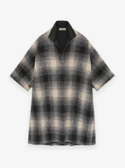 Alpaca Polo Collar Poncho