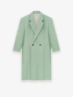 Boiled Wool Double Breasted Overcoat