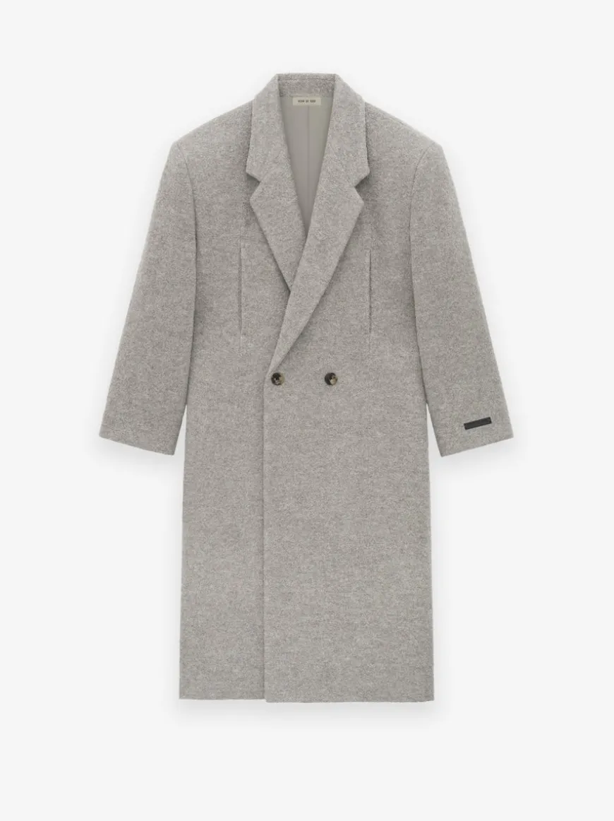 Boiled Wool Relaxed Overcoat