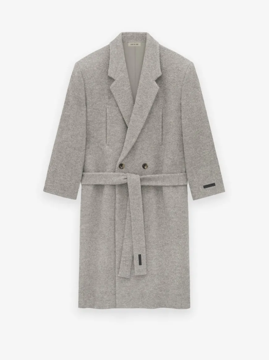 Boiled Wool Relaxed Overcoat