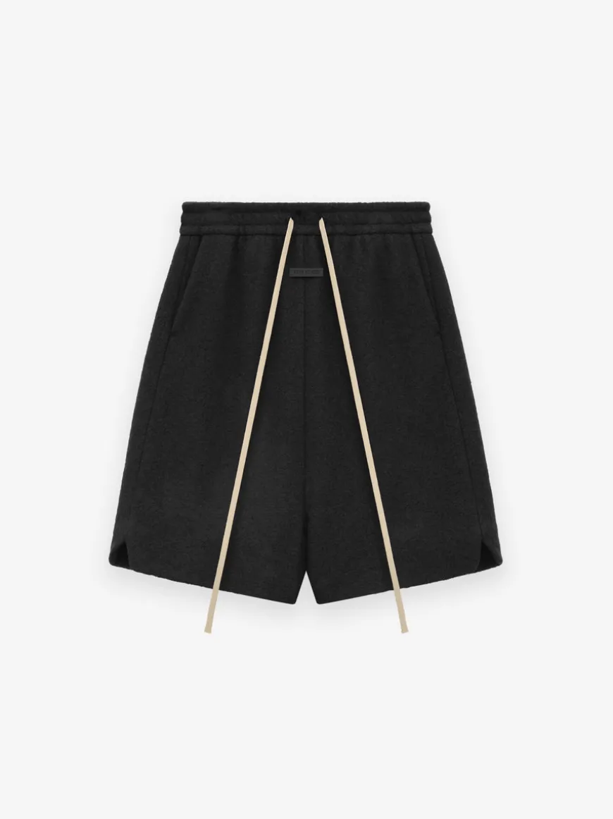 Boiled Wool Relaxed Shorts