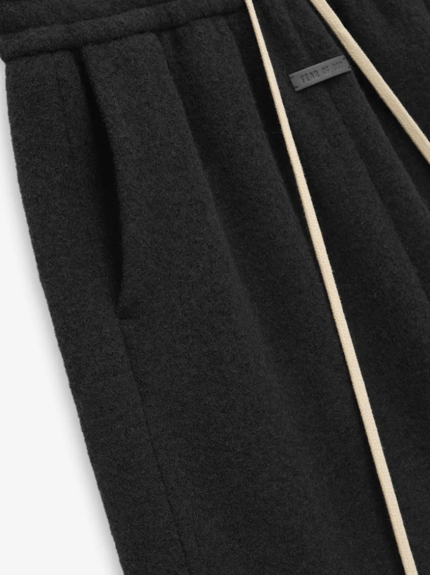 Boiled Wool Relaxed Shorts
