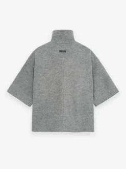 Boiled Wool Short Sleeve Jacket