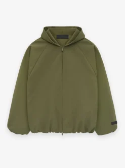 Bonded Nylon Hooded Bomber