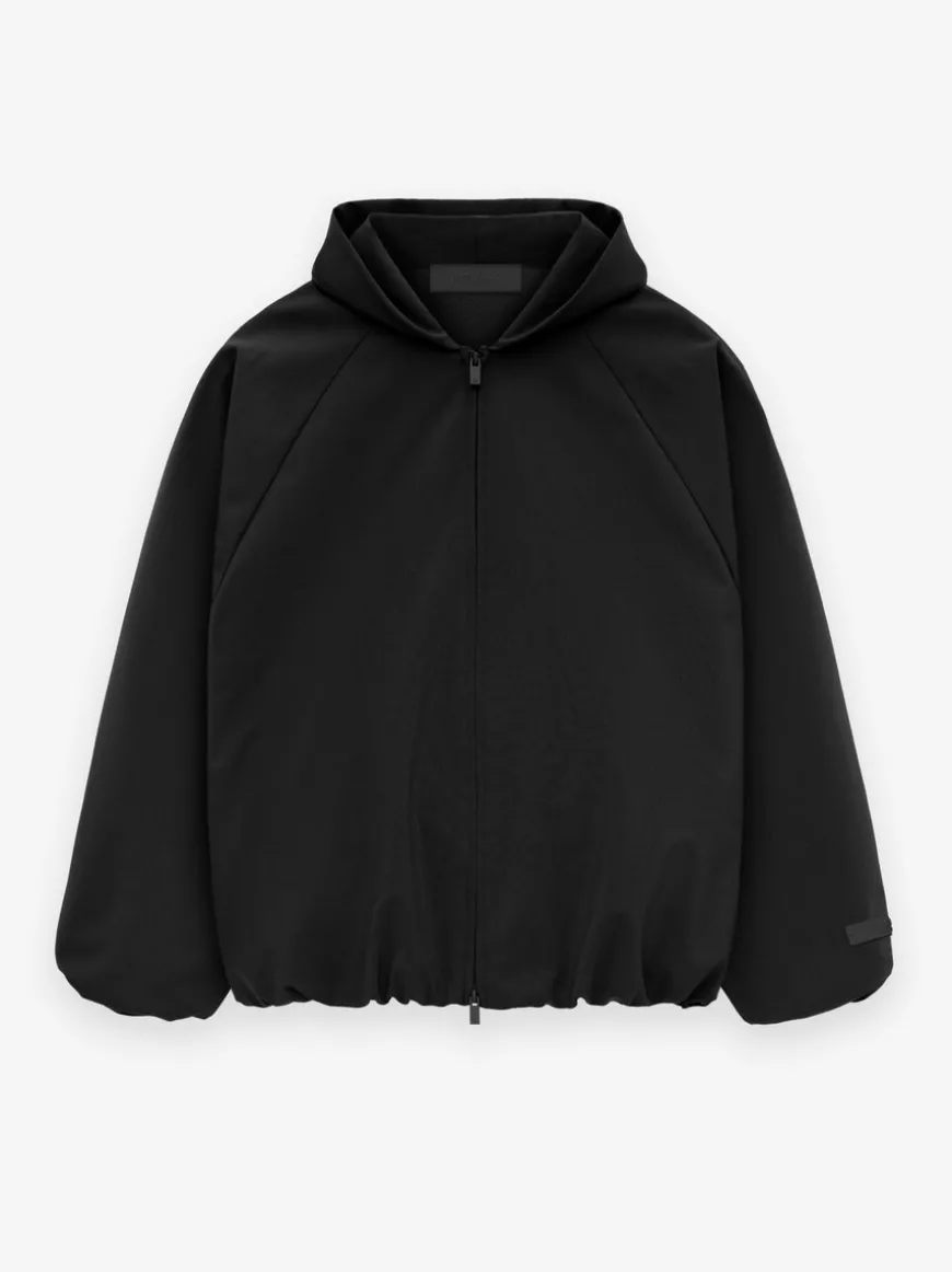 Bonded Nylon Hooded Bomber