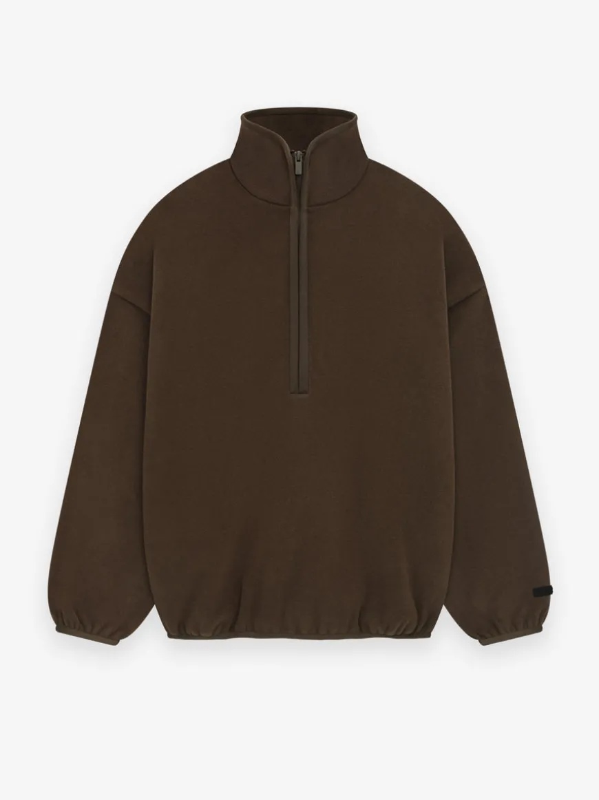 Brushed Half Zip Pullover