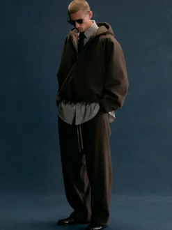 Brushed Hooded Bomber