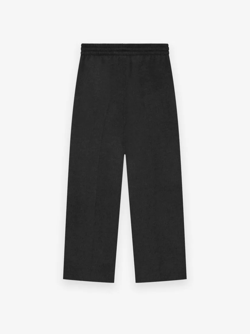 Brushed Wool Cashmere Wide Leg Pants