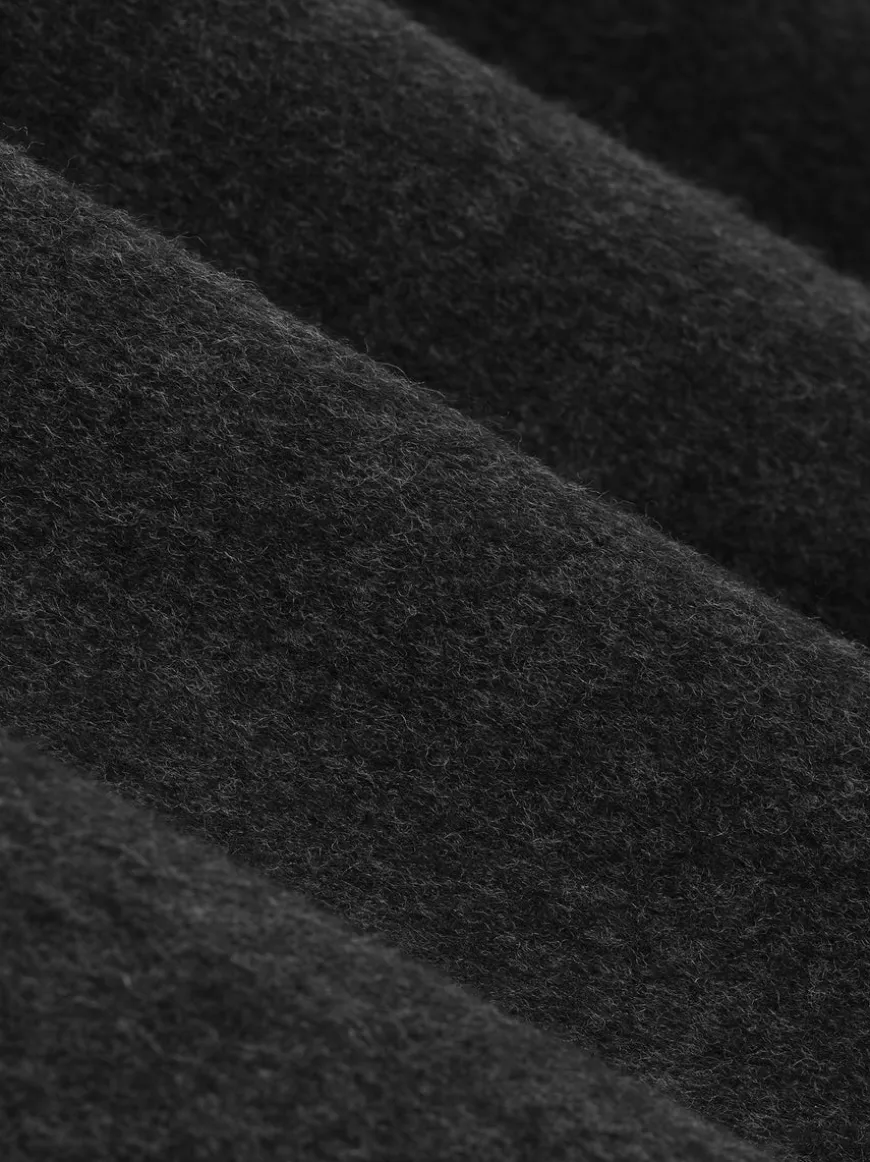 Brushed Wool Cashmere Wide Leg Pants