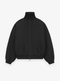 Cotton Wool High Neck Jacket