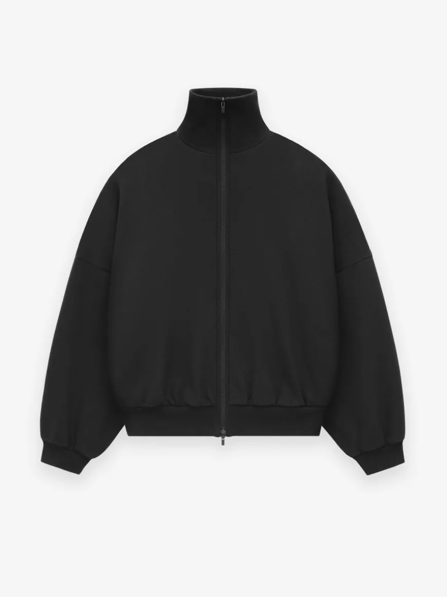 Cotton Wool High Neck Jacket
