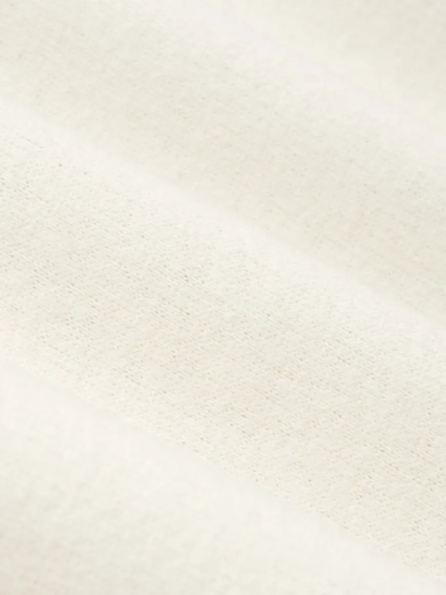Cotton Wool High Neck Short Sleeve Shirt