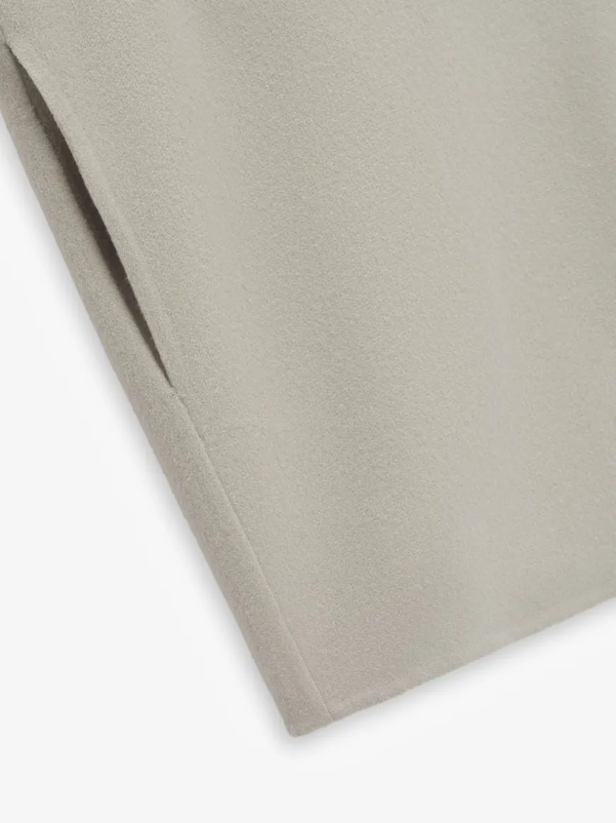 Double Wool Cashmere Short Sleeve Jacket