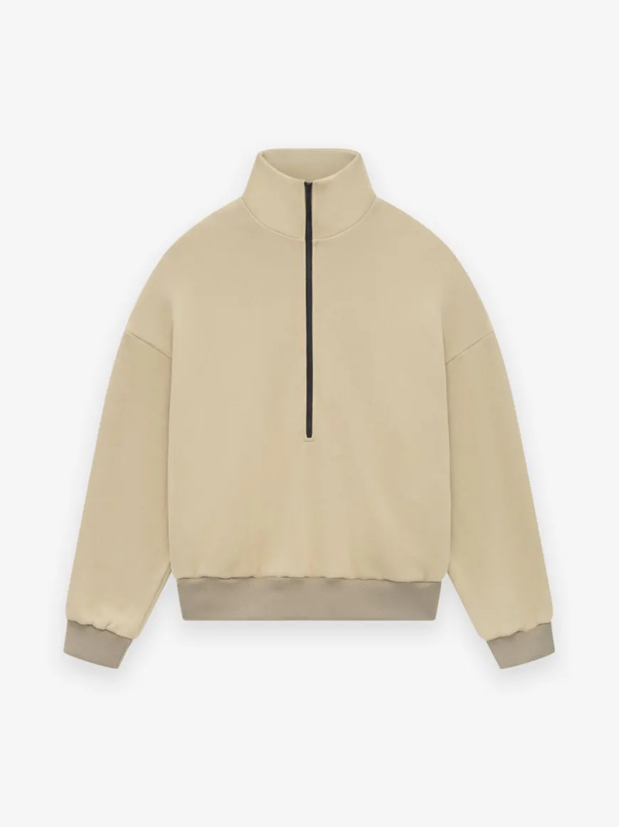Fleece Half Zip Mockneck