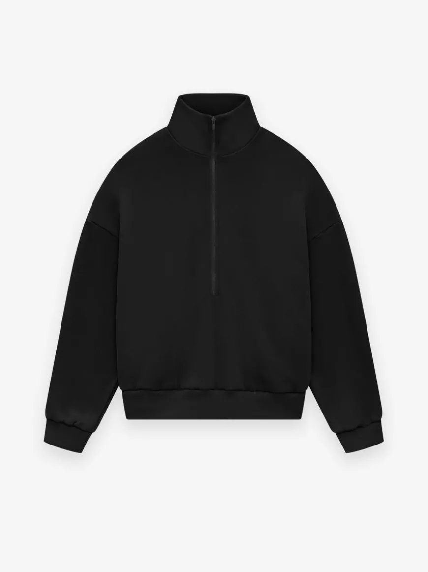 Fleece Half Zip Mockneck