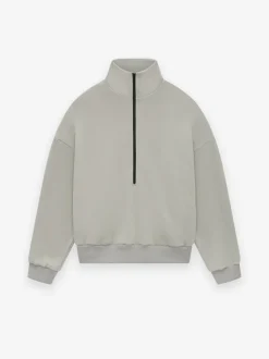 Fleece Half Zip Mockneck
