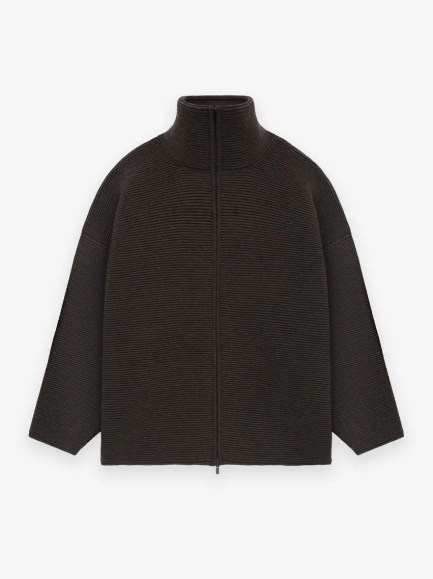 Heavy Ottoman Full Zip Sweater