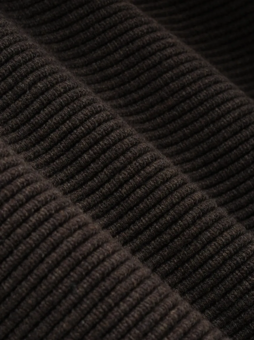 Heavy Ottoman Full Zip Sweater
