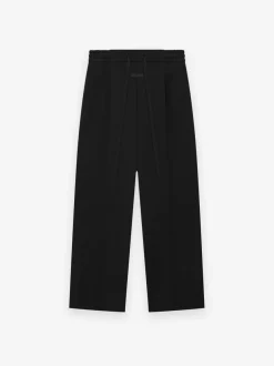 Heavy Twill Drawstring Wide Leg Pant