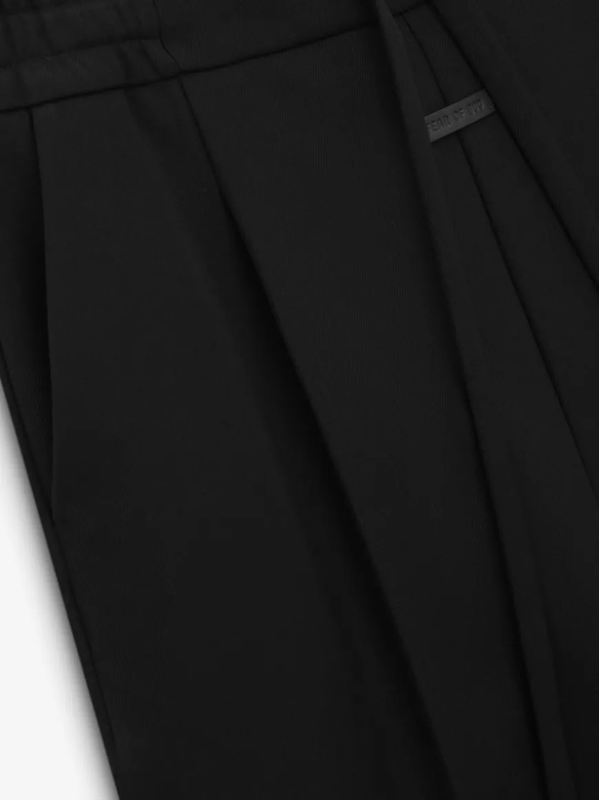 Heavy Twill Drawstring Wide Leg Pant