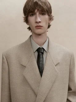 Heavy Wool Twill Relaxed Blazer