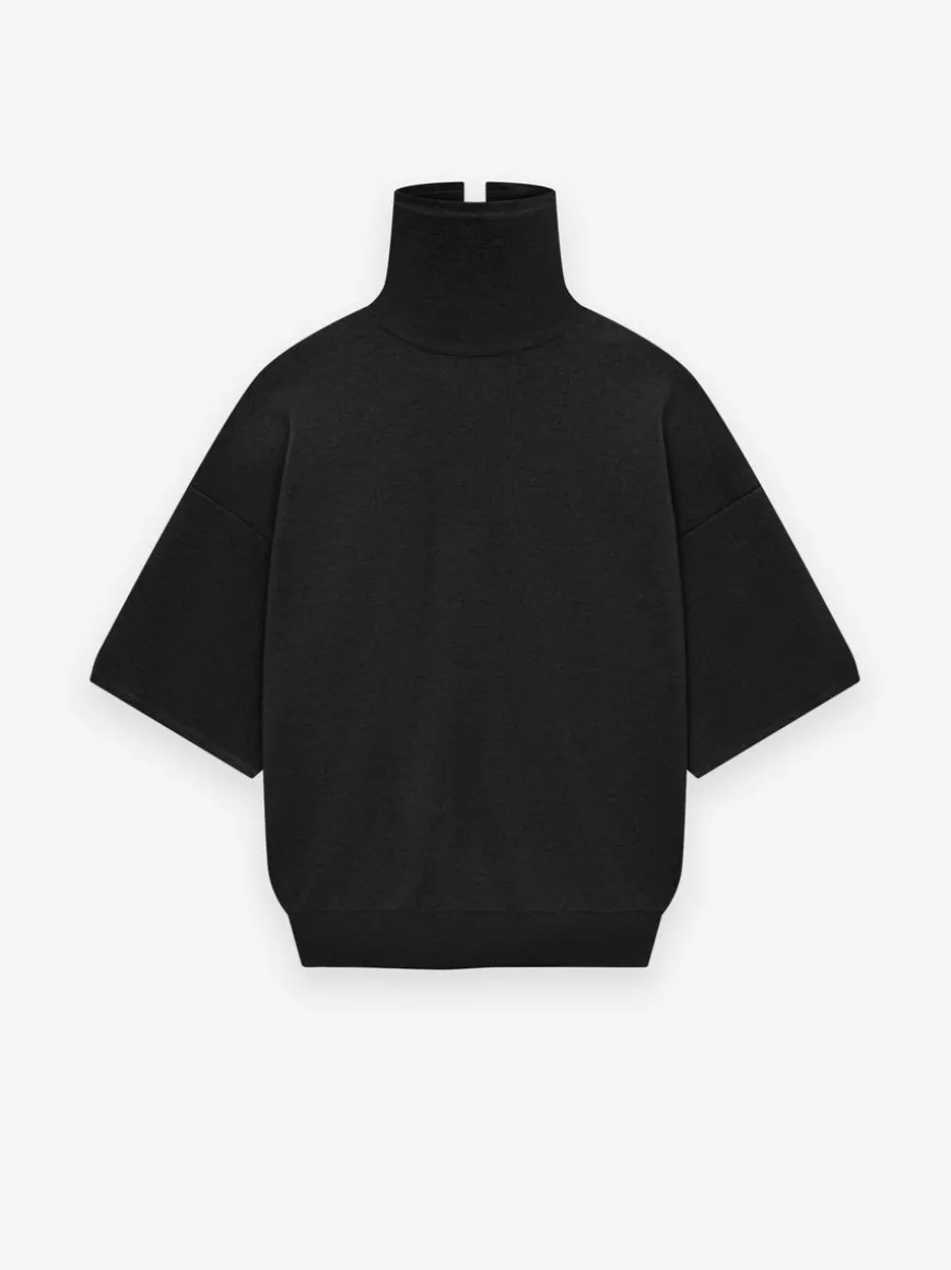 Merino Knit High Neck Tee