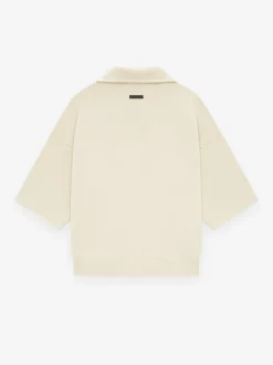 Merino Short Sleeve Polo Sweater