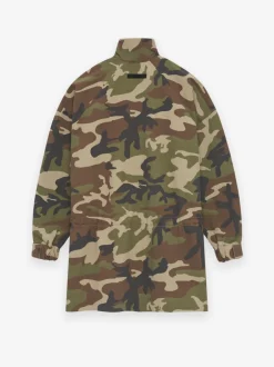 Military Nylon Mockneck Anorak