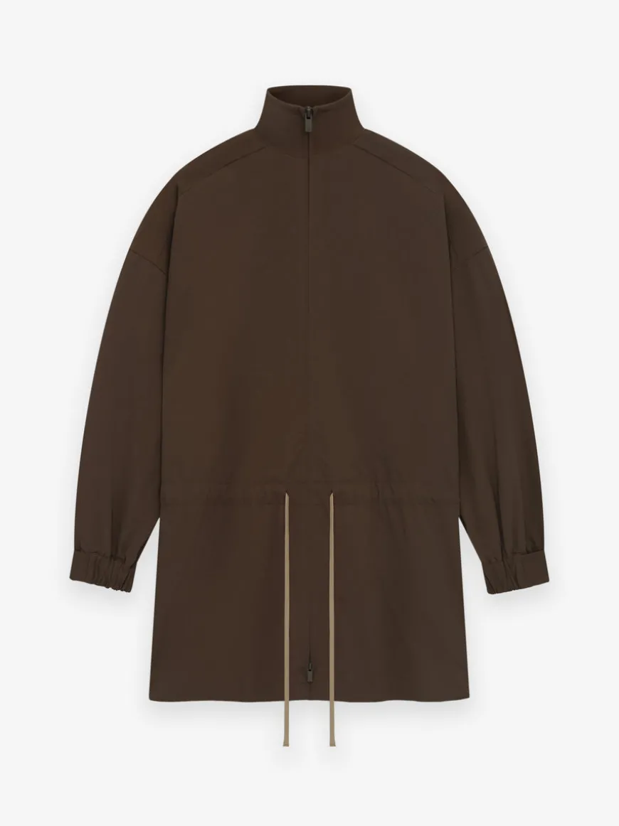 Military Nylon Mockneck Anorak