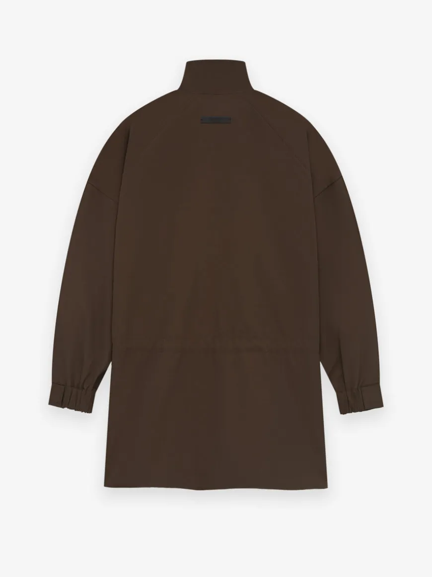 Military Nylon Mockneck Anorak