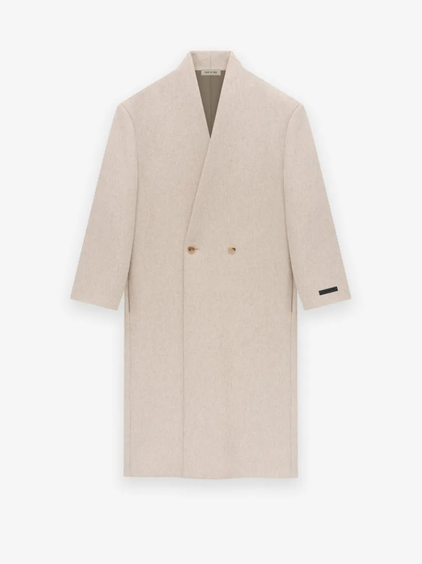 Military Wool Lapelless Coat