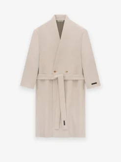 Military Wool Lapelless Coat