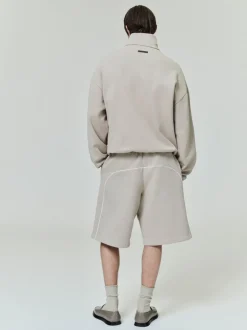 Modern Fleece Track Jacket With Piping