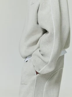 Modern Fleece Track Jacket With Piping