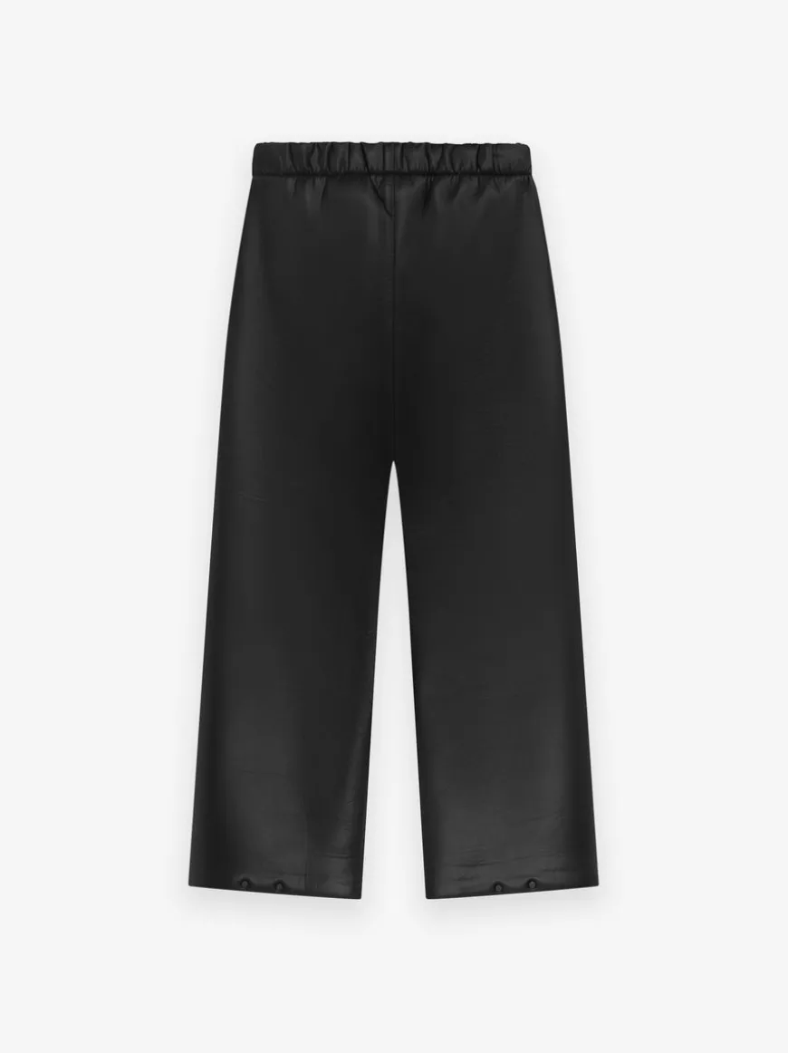 Neoprene Knee Pleat Wide Leg Pant