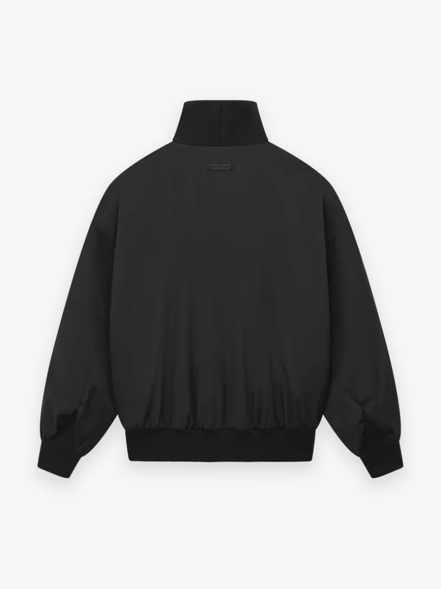 Nylon Wool High Neck Pullover