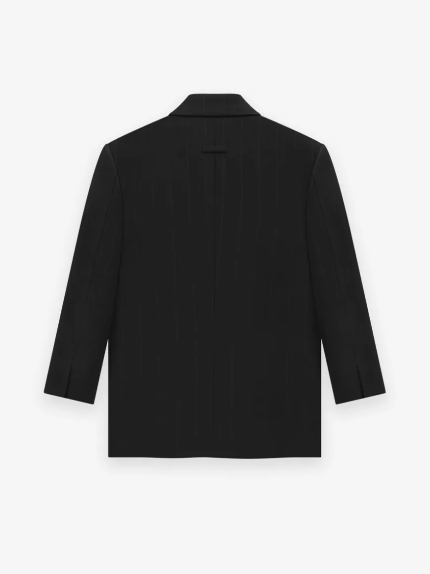 Pinstripe Relaxed Blazer