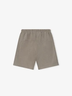 Relaxed Fleece Sweatshort With Piping