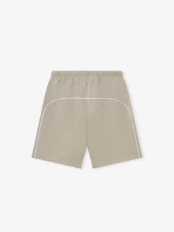 Relaxed Fleece Sweatshort With Piping