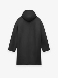 Rubber Hooded Long Jacket