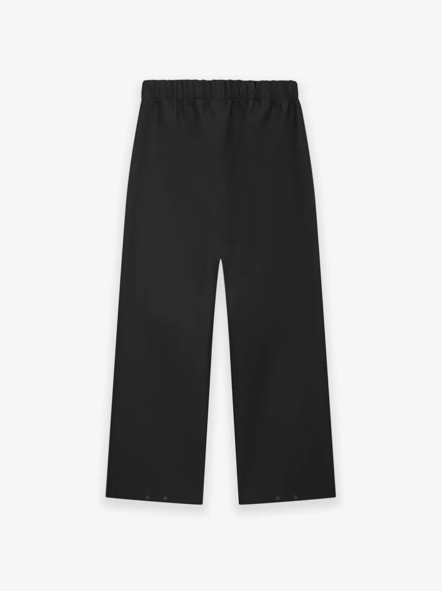Rubber Knee Pleat Wide Leg Pant