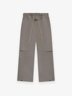 Rubber Knee Pleat Wide Leg Pant