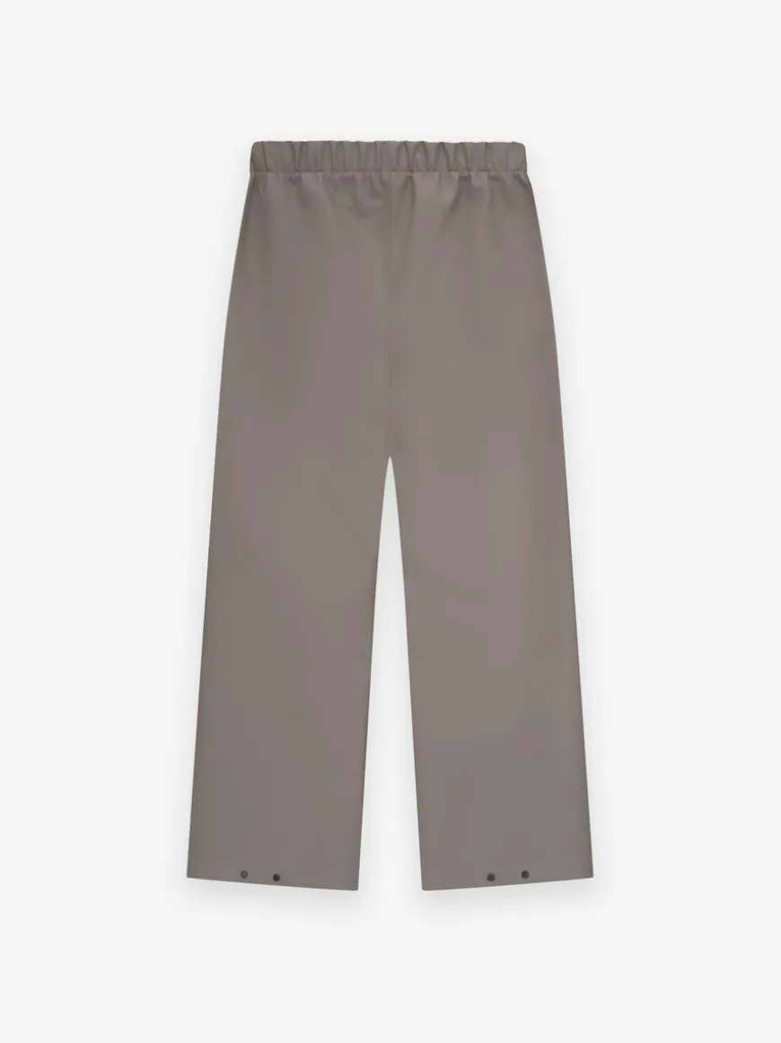 Rubber Knee Pleat Wide Leg Pant