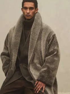 Sherpa Shawl Collar Jacket