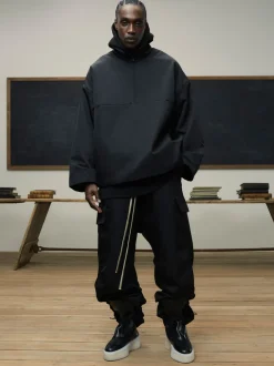 Textured Nylon Halfzip Pullover