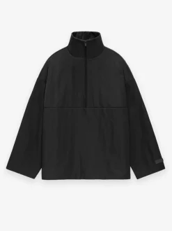 Textured Nylon Halfzip Pullover