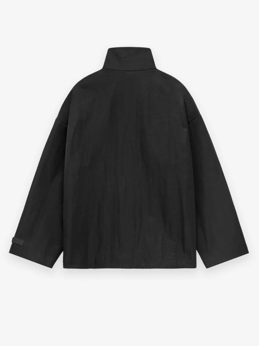 Textured Nylon Halfzip Pullover