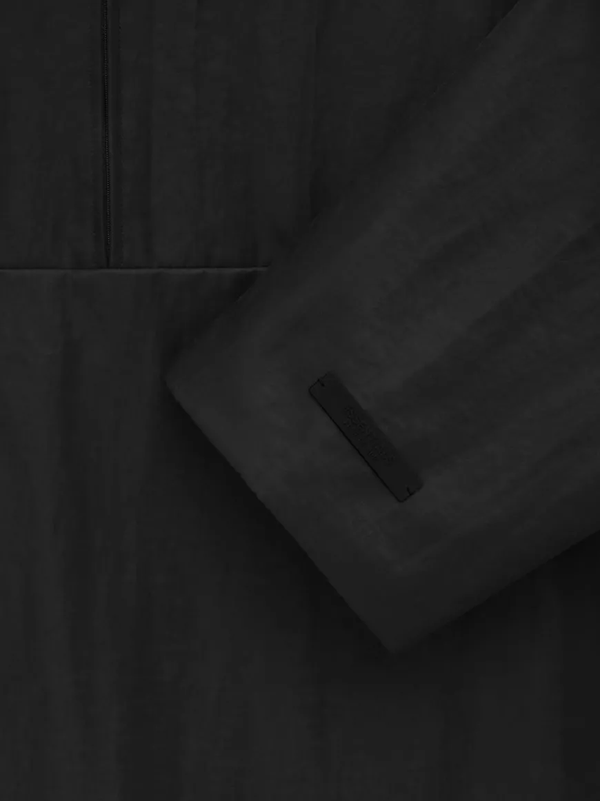 Textured Nylon Halfzip Pullover