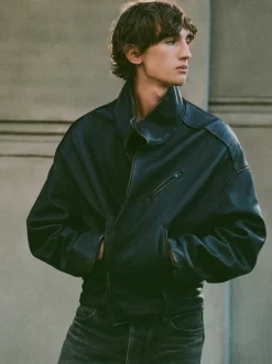 Vintage Leather Motorcycle Jacket