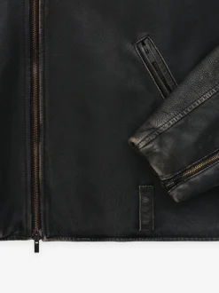 Vintage Leather Motorcycle Jacket